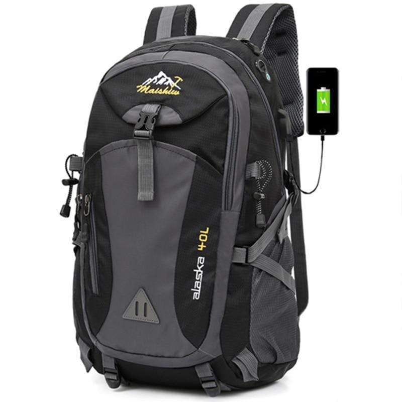 medium-mountain-black-backpack-bag-with-charger-for-camping-walking-hiking-fishing-climbing